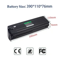Batterie lithium-ion aste avec chargeur, Silverfish 36V, 48V, 10Ah, 15Ah, 20Ah, 800W, 500W, 18650 5