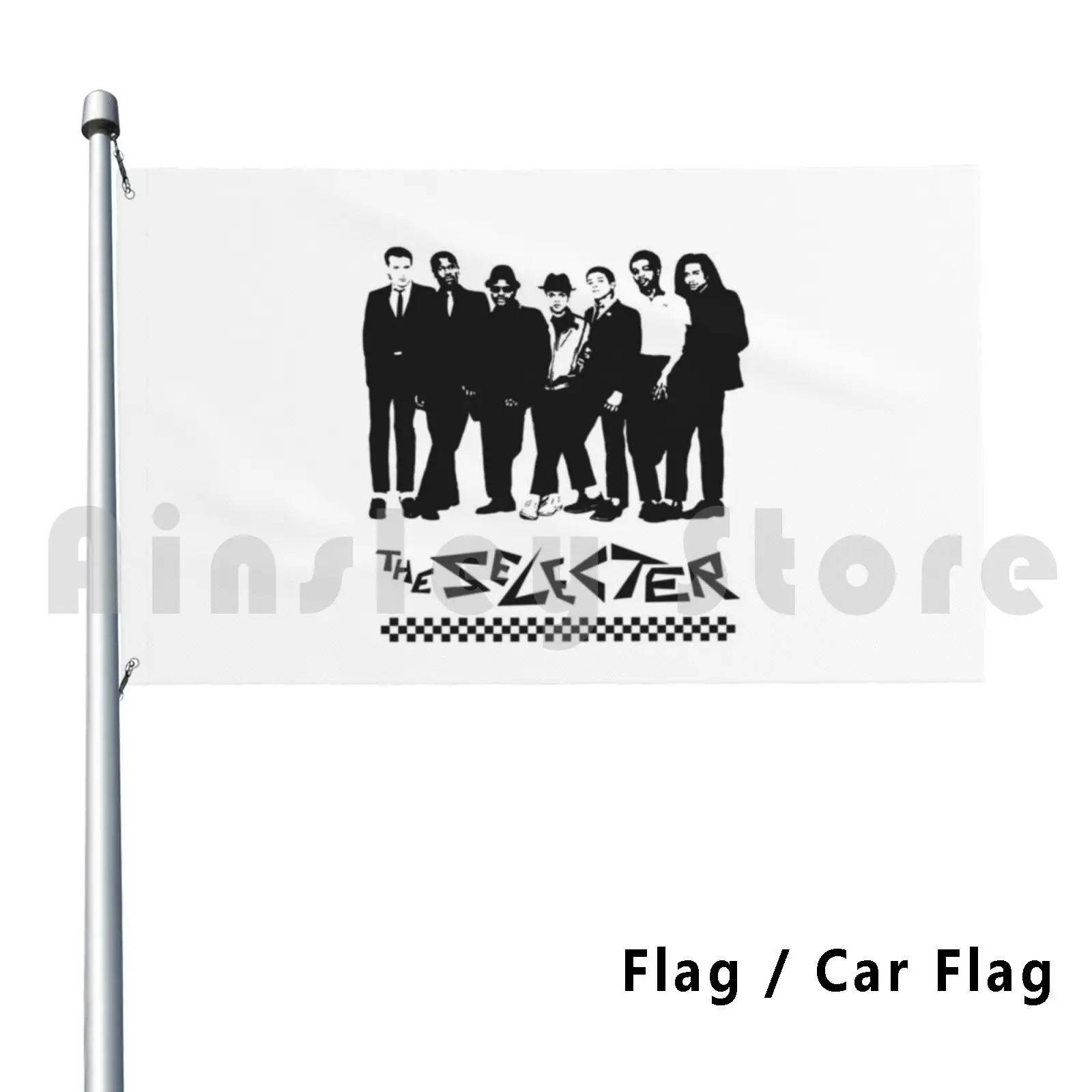 Flag Car Flag Selecter 1371 Mod Mod Mod Revival Lambretta Scooterboy Skinhead Sudehead Soulboy