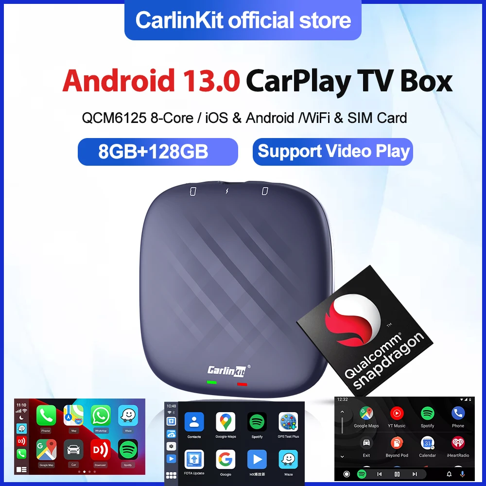 CarlinKitBest8G128GAndroid130CarSmartBoxWirelessAndroidAuto