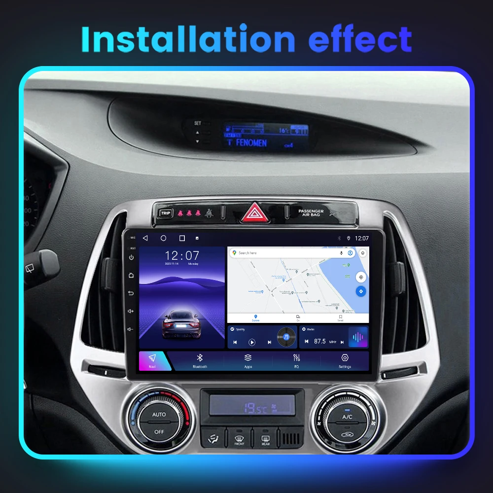 For Hyundai I20 Pb 2012 - 2014 Car Radio Multimedia Video Player Navigation Gps Android 12 Carplay Auto Qled Screen 8core - Car Multimedia Player - AliExpress