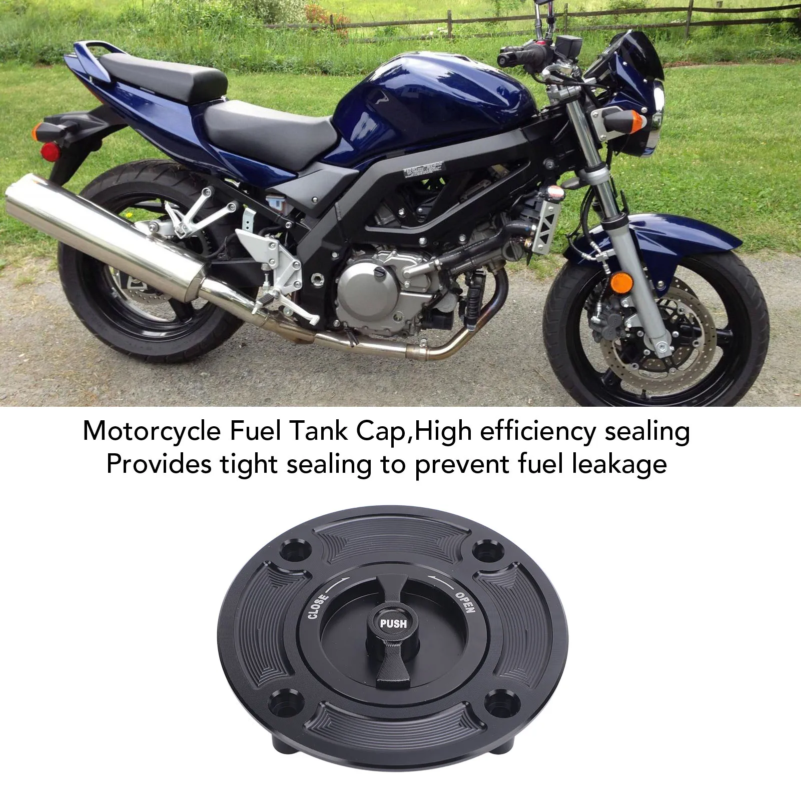 Motorcycle Gas Oil  Cover Motorcycle Fuel   Debris Blocking Secure Sealing Prevent Spillage for GS600F 2000 To 2001