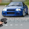 LDRC 1899/A99 RTR 1/18 2.4G RWD RC Car Drift GTR R34 Gyro LED Light On-Road Full Proportional Alloy Body Shell Racing Vehicles M 5