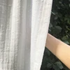 White Kitchen Sheer Valance Curtains Voile Sheer Cafe Window Curtain for Farmhouse Country Light Filtering 1 Panel Bubble Design 4