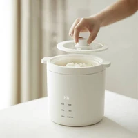 Olayks-Cuiseur à riz électrique, mini cuiseur électrique, revêtement de glaçure en céramique, cuisson rapide, appareils de cuisine multifonctions, 220V, 1,2 L 2