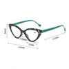 Cat Eye Hyperopia Eyeglasses Anti Blue Light Reading Glasses for Women Men Trendy Colorful Floral Frame Presbyopia Glasses 6