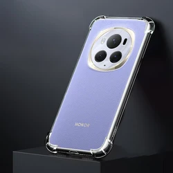 Crystal Clear Silicone Airbag Case - Soft TPU Back Cover for Magic 6 Ultimate (Clear)