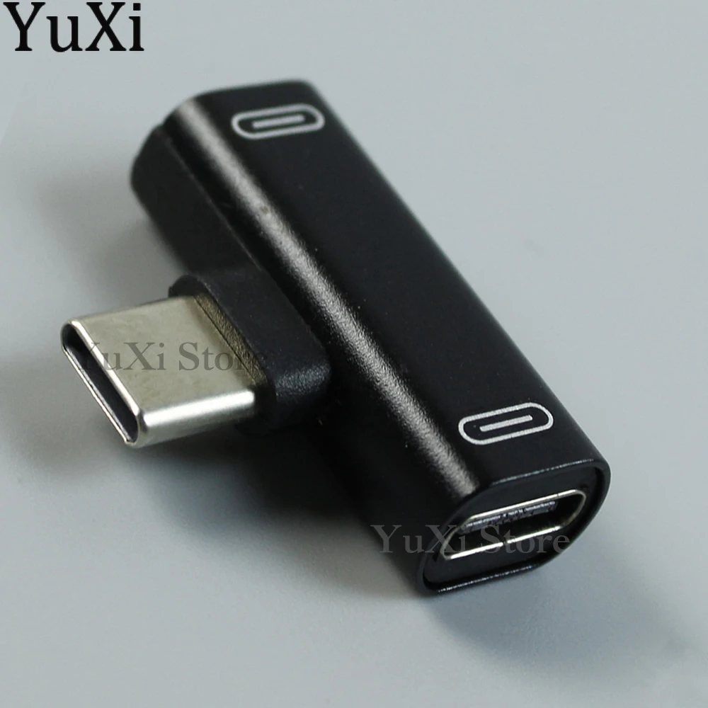Dual Type-C Adapter & Charger with Multifunctional Earphone Converter