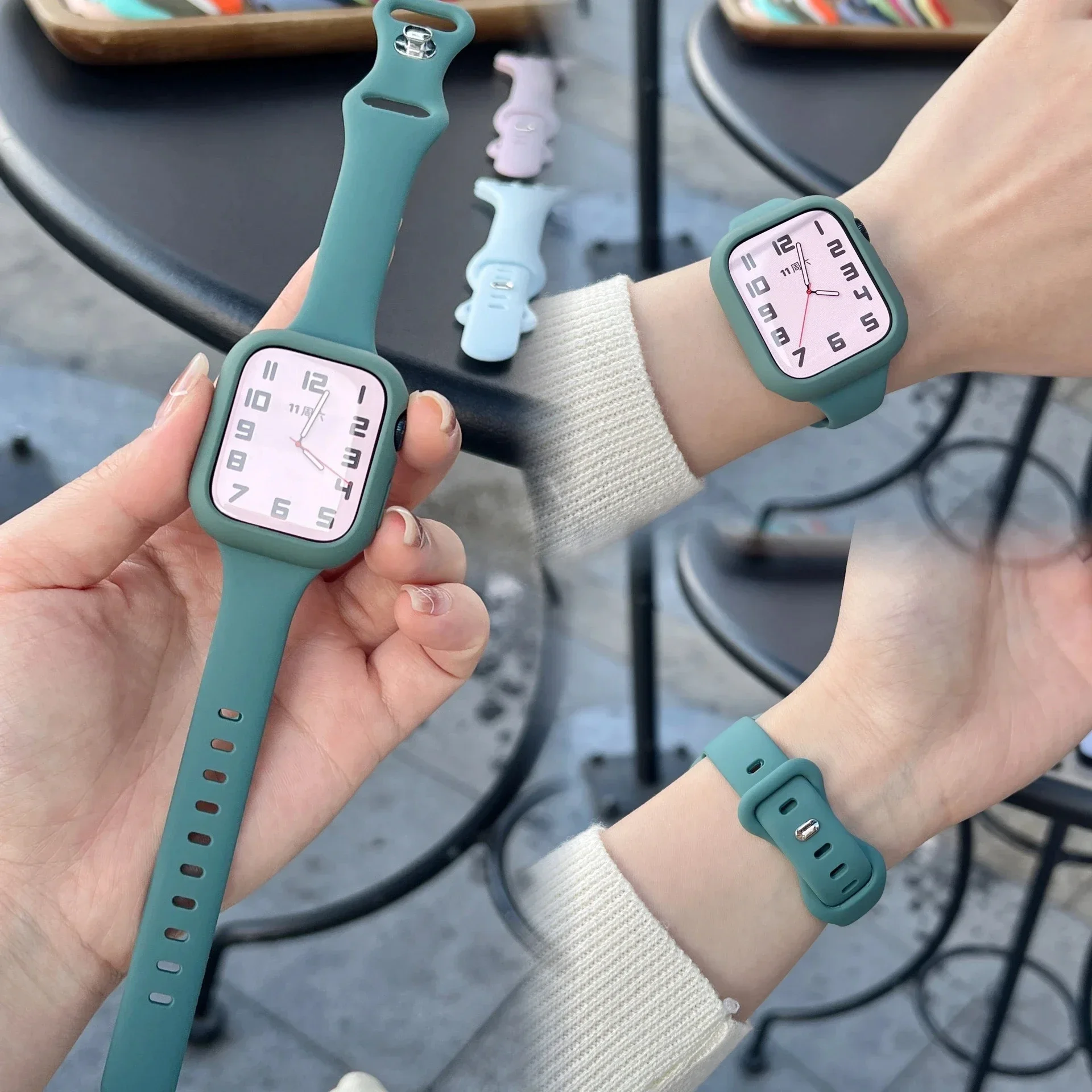 Soft Silicone Sports Strap with Protective Case