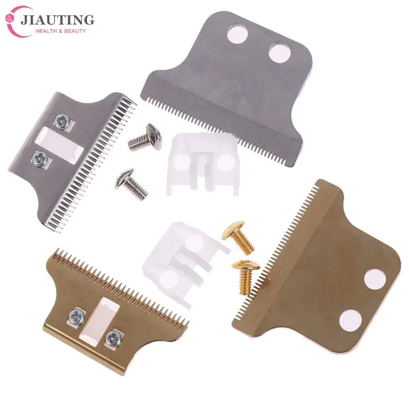 Replacement Movable Blade Professional 2-Hole Hair Clipper Blade Carton Steel Accessories Golden For Choice Screws Hair Trimmer Hair Clipper Hair Trimmer Replacement Blade