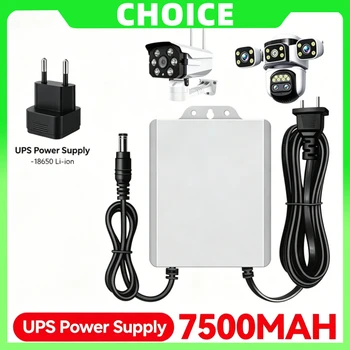 Battery UPS 7500mAh Battery Backup Power Adapter 8+ Hours During Power Failure Uninterrupted Power for Security System 1