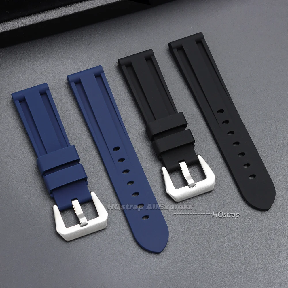 Premium Rubber Watch Strap - Soft Sport Silicone Wristband