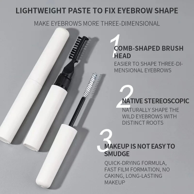 Custom 3D Eyebrow Glue Waterproof Eyebrow Style Gel, PROFESSIONAL MAKEUP The Brow Glue, Extreme Hold Eyebrow Gel, Brow Fixer 6