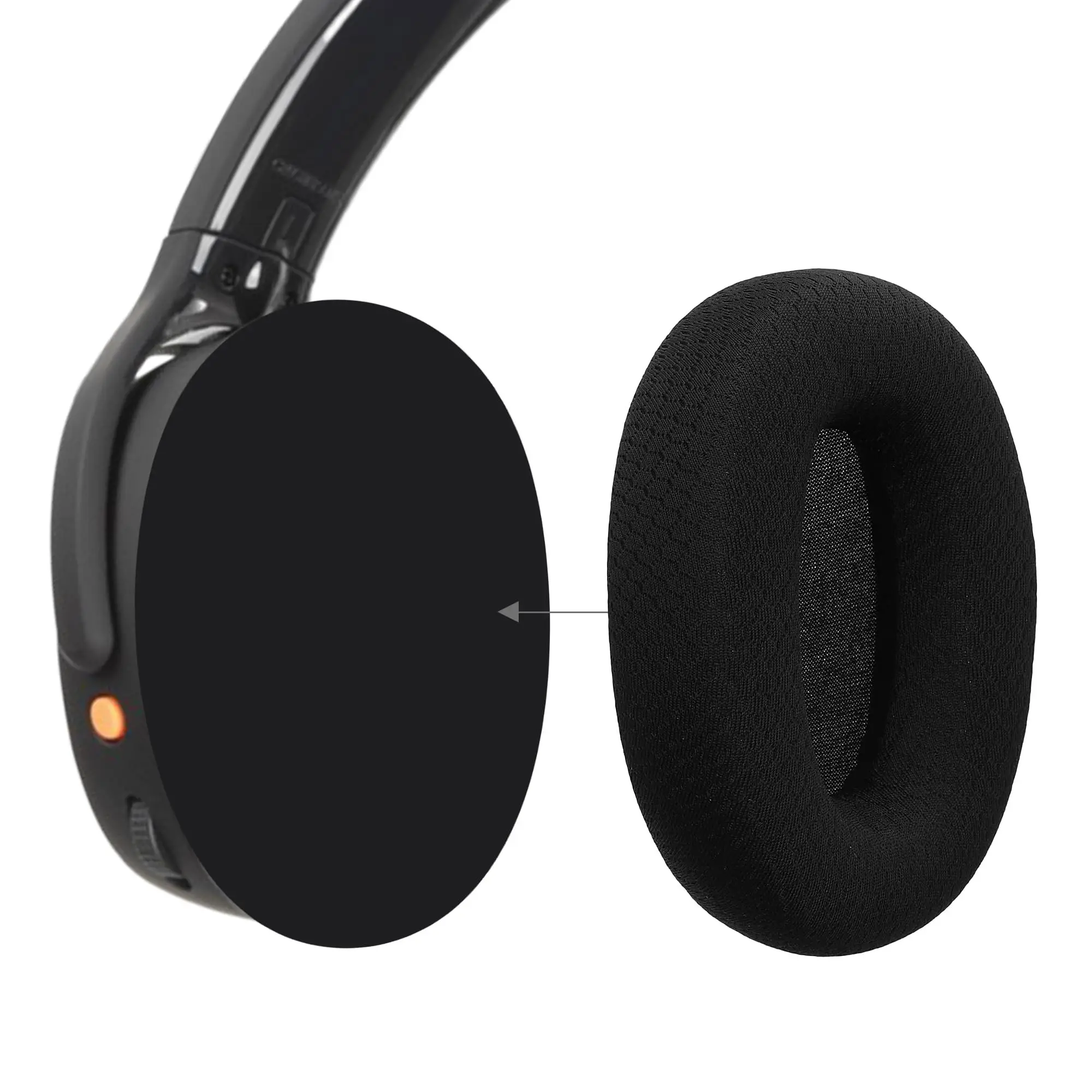 Mesh Fabric Replacement Ear Pads for Skullcandy Crusher ANC 2 Over-Ear Noise Canceling Wireless Headphones