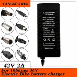42V 2A Lithium Electric Bike battery Charger For 36V 2A Electric Scooter Charger  Li-ion Charger For Xiaomi Mijia M365