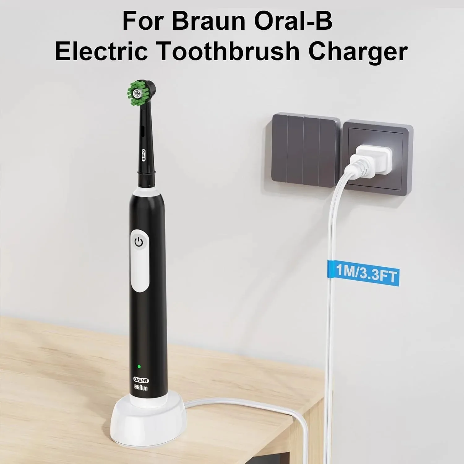 Inductive Charging Base Adapter Replacement For Oral B 3757 Pro1000 D12 D20 iO2/iO3/iO4/5/6 Series Electric Toothbrush Charger
