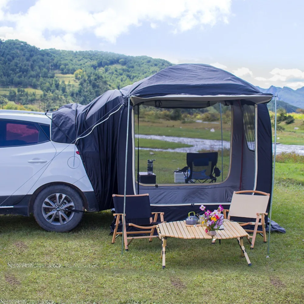 Tenda Posteriore Estesa Per Auto Campeggio All'Aperto Viaggio Impermeabile Grande Tenda Per Auto Popup Mosquito Field Shelter Glamping Luxury Tourist