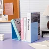 2pcs Desktop Organizer L-shaped Desk Bookends Durable Display Book Stand Simple INS Book Support Rack Minimalism 2