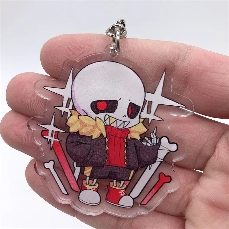 Anime Undertale sans frisk horror Chara Blueberry Theme Keychain Badge  Button Brooch Pins Keyrings Itabag Pendant Xmas Gifts - AliExpress