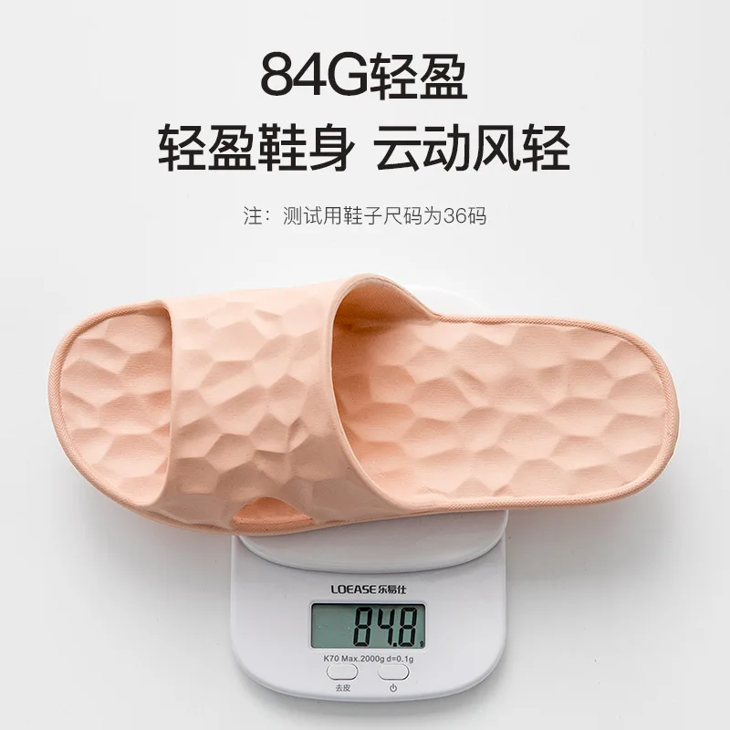Summer couple slippers EVA non-slip bathroom slippers water cube 10 colors