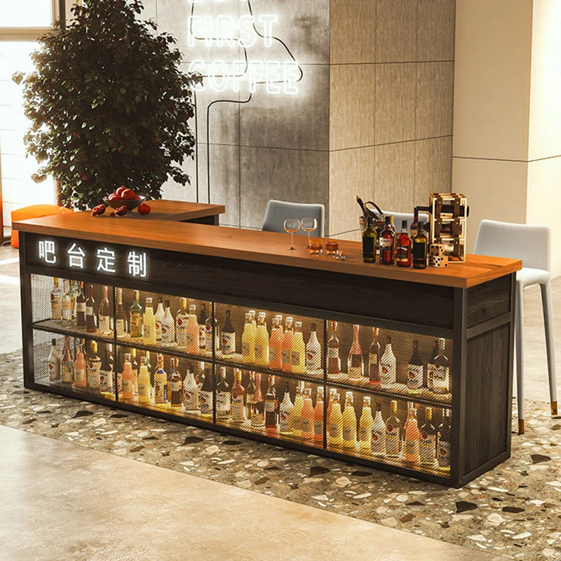 

Window Industrial Bar Table Modern Nordic Narrow Storage Balcony Nightclub Games Dining Bar Table Party Comptoir Wine Table