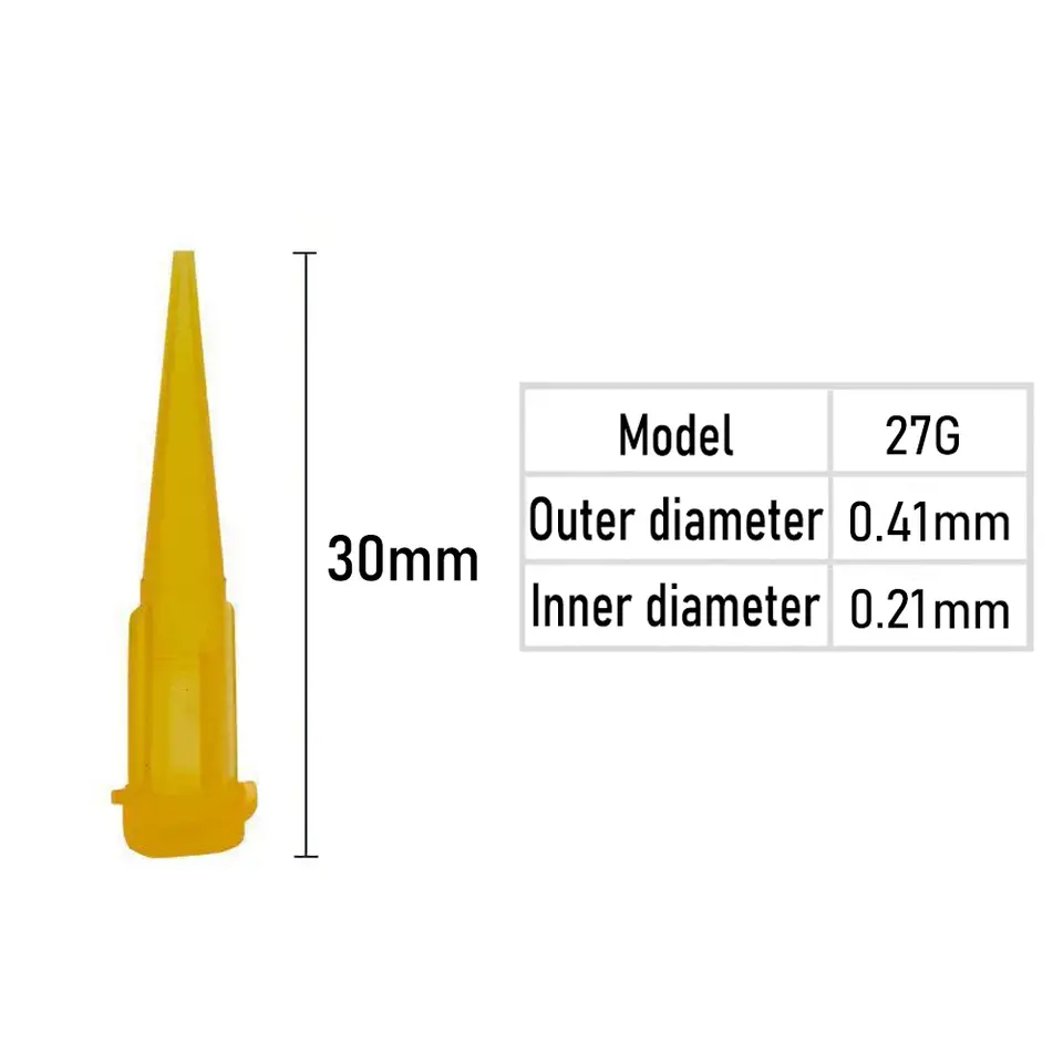 10pcs Luer Lock TT Tapered Tips Precision Liquid Syringe Dispenser Needles Tips 30mm 10/11/13/14/15/16/18/20/21/22/23/25/27/30G image 13