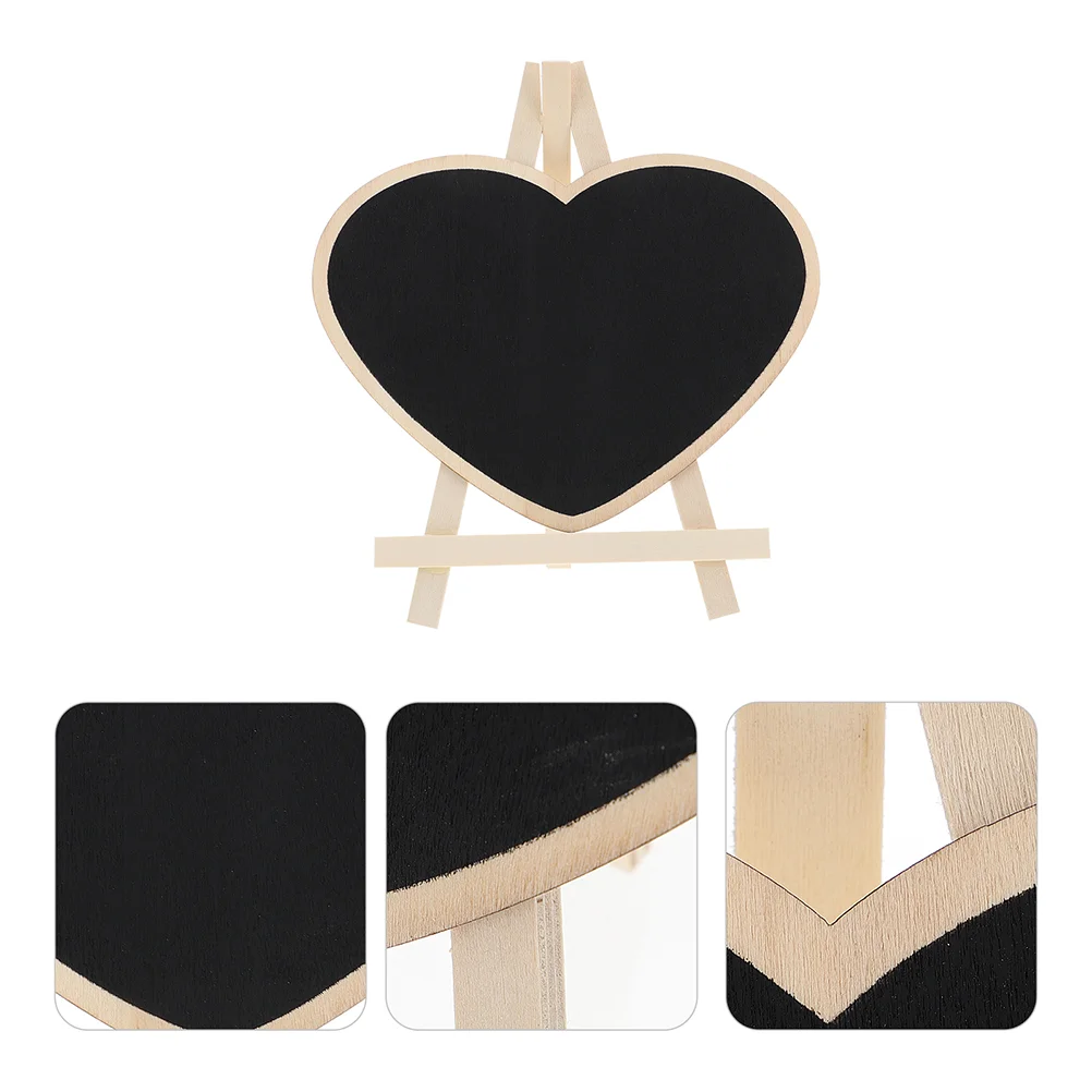 

2 Pcs Vertical Blackboard Decorative Chalkboards Emblems Standing Small Bracket