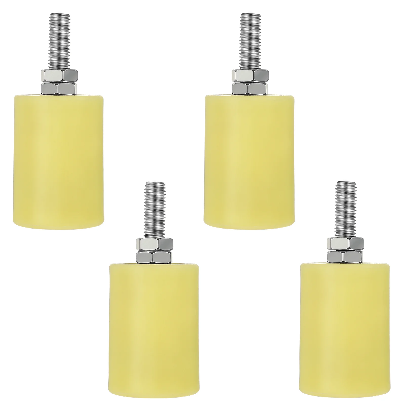 

4pcsSlide Gate Guide Rollers Nylon Gate Rollers Heavy Duty Sliding Gate Support Bearing Rollers