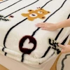 Winter Imitation Rabbit Fur Plush Bed Linen Sheets Thicken Warm Bedsheet Bed Cover Skin-friendly Fitted Sheet (No Pillowcase) 3