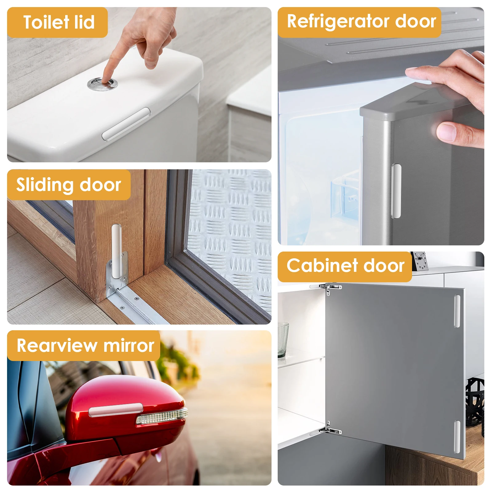60/30PCS Wall Bumpers Door Stoppers Furniture Bumper Silencing pad Anti collision pad for Refrigerator doors Cabinet doors