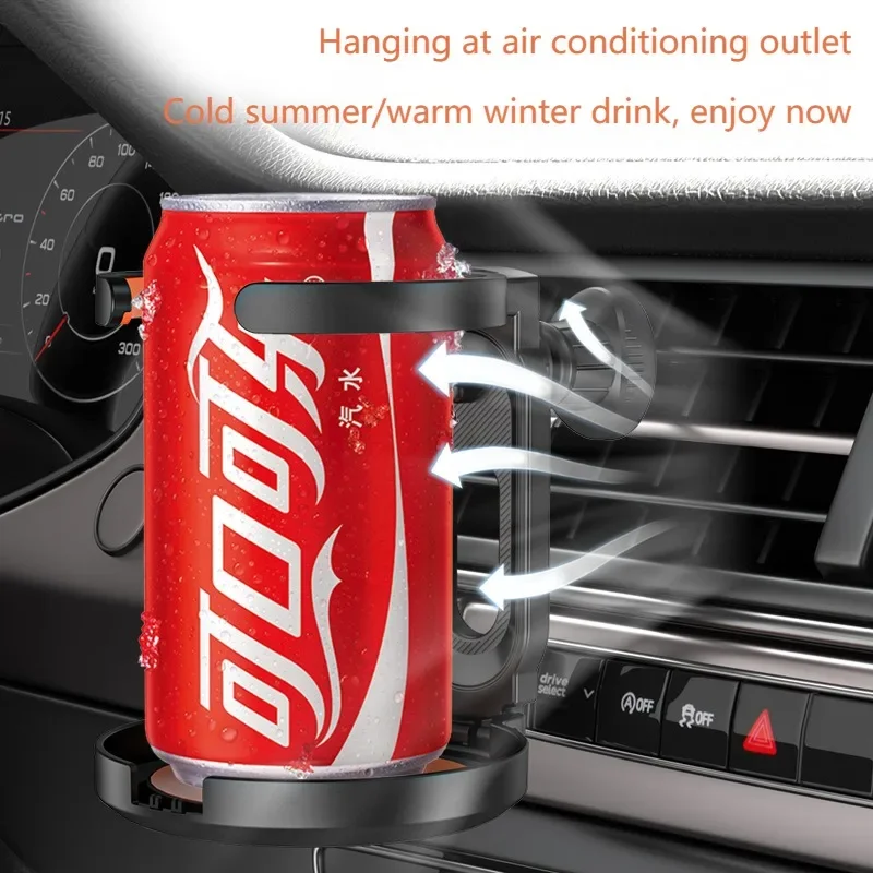 Car Air Vent Drink Cup Bottle Holder Auto Drink Rack Stand for Water Bottles & Ashtray Multifunctional Car Coffee Cup Holder