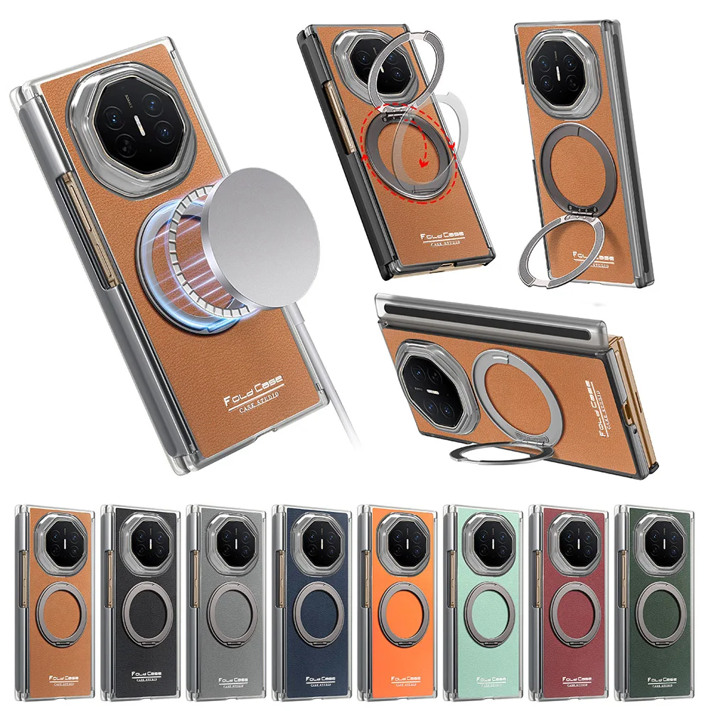 Dual-Axis Shockproof Case with Rotatable Ring Kickstand