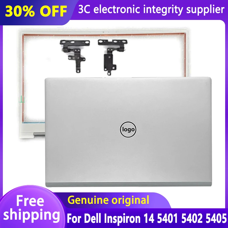 Оригинальная новая задняя крышка для ноутбука Dell Inspiron 14 5401 5402 5405 LCD/передняя рамка/петли, верхняя задняя крышка корпуса 0WK1KG