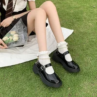 Women's Luxury Beaded Mary Jane Leather Shoes Spring/Autumn Fashion Comfortable Elegant Flat Black Walking Shoes Zapatos Mujer - Image 3