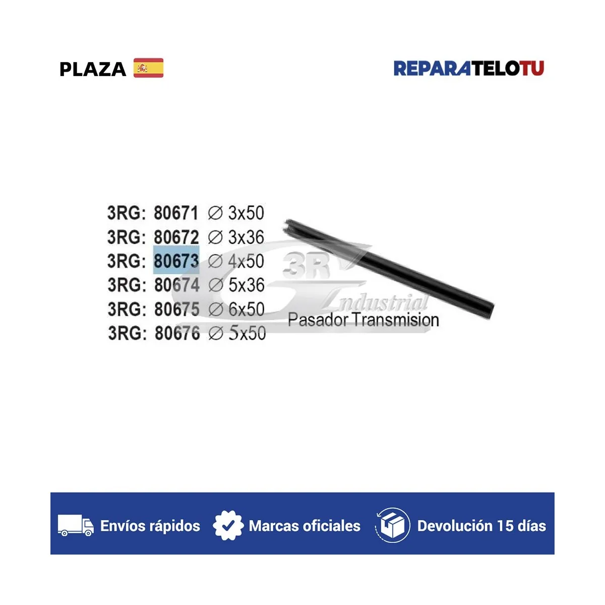 Transmissionpin4X50partsforcarsuspensionandsteeringKitsfor