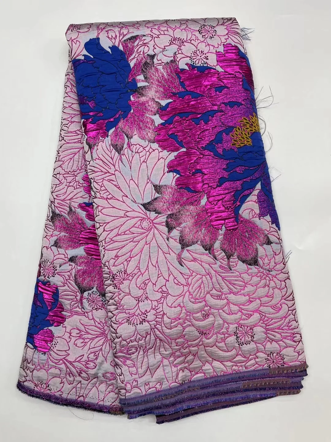 

Новейшая многоцветная африканская кружевная ткань 2021 жаккардовая кружевная ткань из органзы Тюль Сетка кружевная ткань для вечернего платья PJK21141