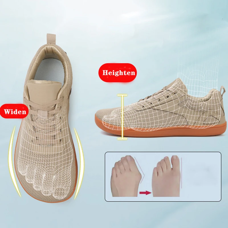 Men's Minimalist Barefoot Walking Breathable Shoes 6