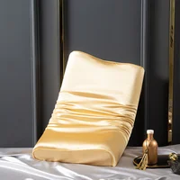 22 Momme 6A 100% Mulberry Silk Pillowcase for Latex and Memory Foam Pillow Solid Cushion Cover Hair Skin Protect Decorative Case 1
