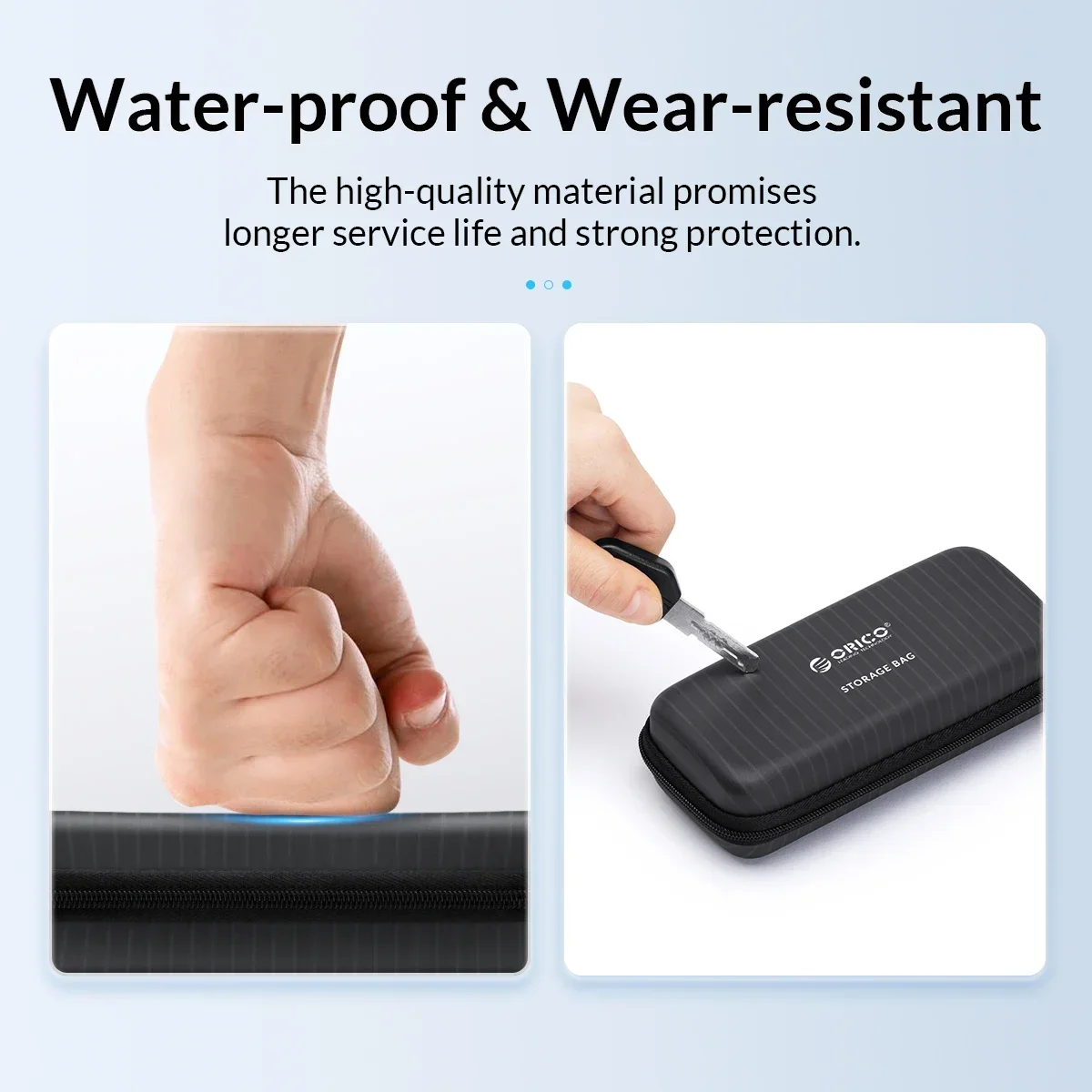 ORICO Ssd Nvme M2 Hard Disk Case Protection Bag for External M.2 Case/M.2 SSD /USB Cable /U Disk Large Capacity Storage Bags - Image 6