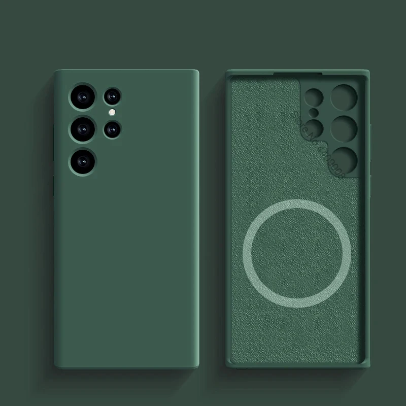 Enhanced Magnetic Liquid Silicone Case with Wireless Charging Capability