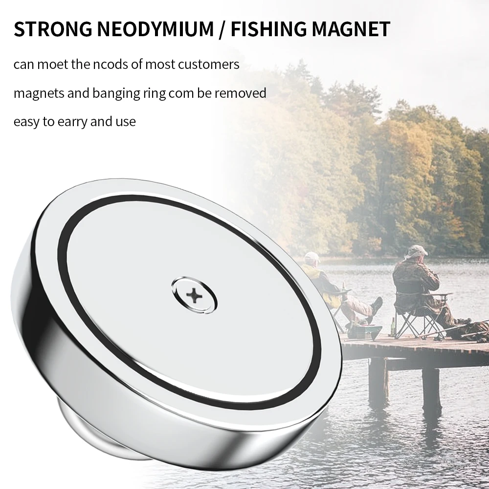 N52 Salvage Magnet Heavy Duty Fishing Search Magnet 5