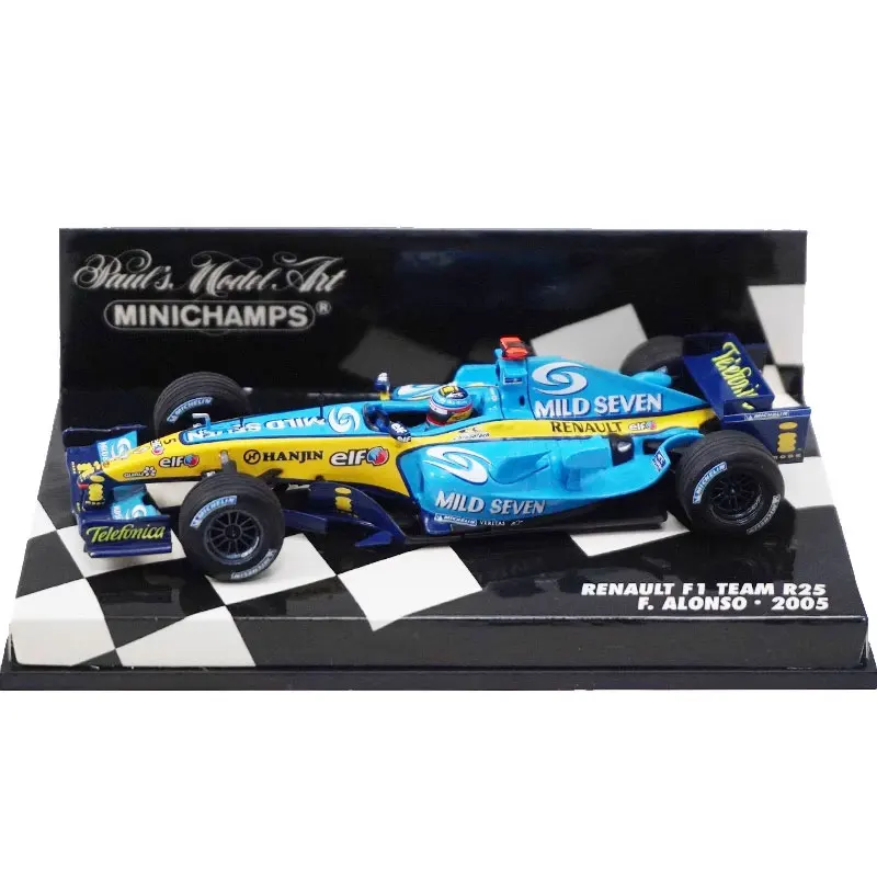 

1/43 первый брат Алонсо Renault R25 ежегодный Чемпионат 2005 WDC Франция Grand Prix окрашенная модель F1 в подарок ребенку.
