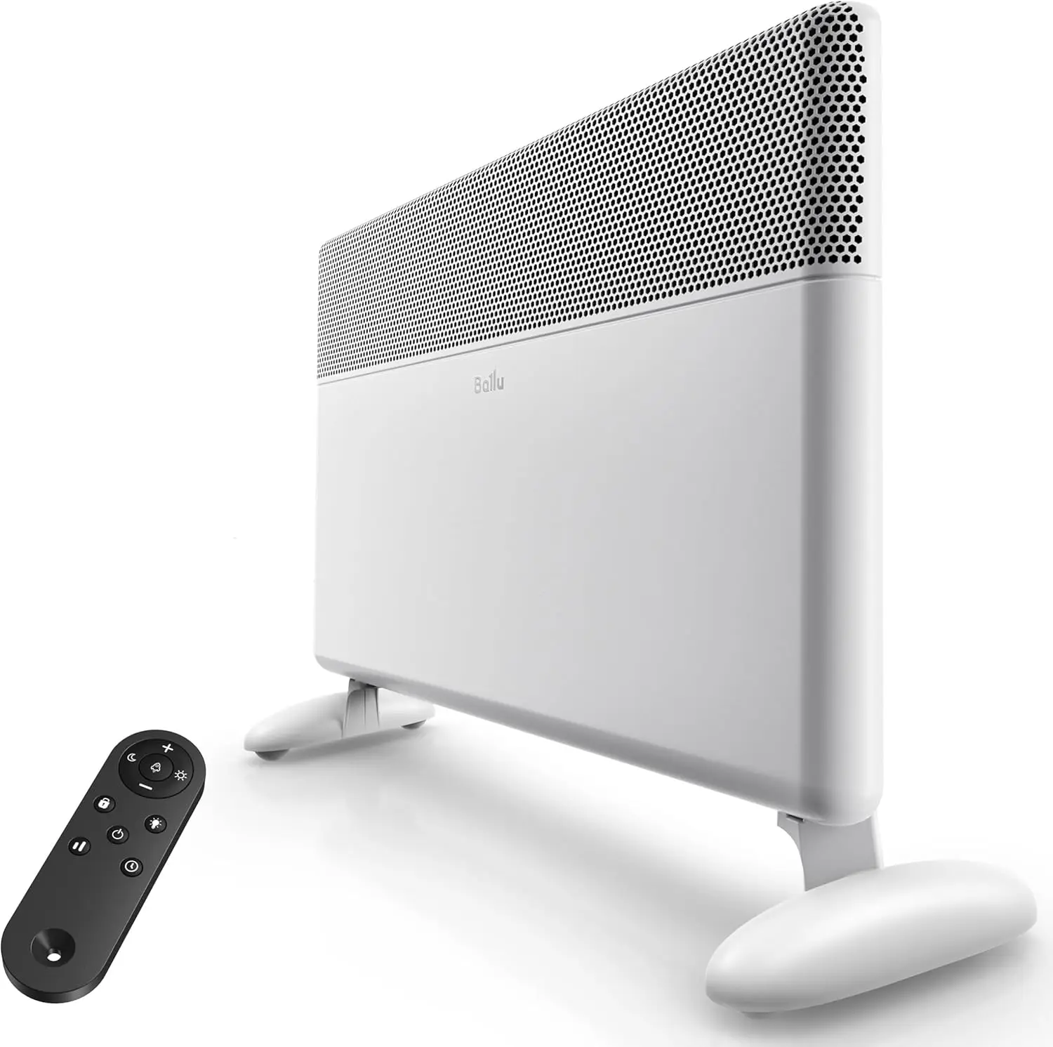 Convection Space Heaters for Indoor Use,1500W Room Heater with Ditial Thermostat,Remote,24h Timer,Eco,Portable Stand & Wall moun