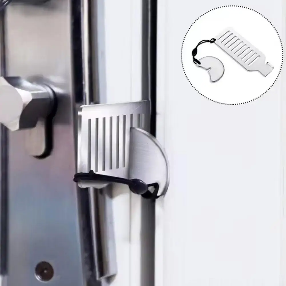 1PC Door Lock Security For Travel Heavy Duty Portable Door Lock Stoppers Hotel Jammer Home Security