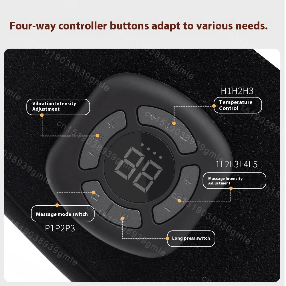 Wireless Electric Foot and Ankle Massager with Heat Vibration Air Compression for Pain Relief Muscle Relaxation Home Use Therapy