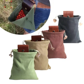 Leather Bushcraft Foraging Waist Pouch 2