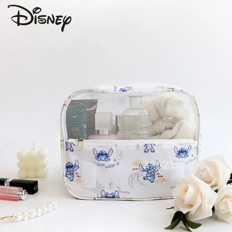 Disney New Makeup Bag Luxury Brand Portable Makeup Bag Large Capacity Waterproof Cartoon Fashion Makeup Storage Bag Washing Bag