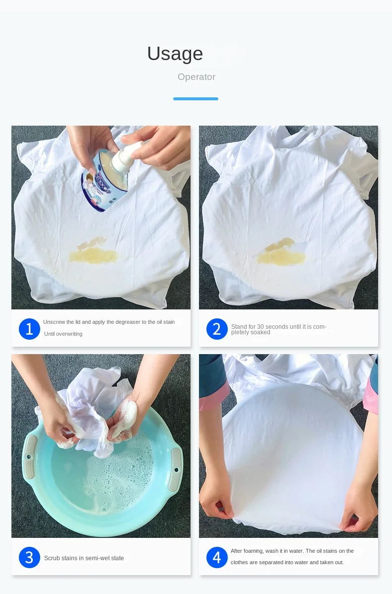 Clothes Degreaser To Remove Stains Clothes Degreaser God Tool To Remove Oil Stains King Stubborn Oil Cleaner