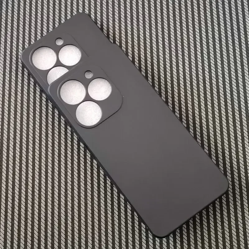 Matte Black Transparent Soft TPU Silicon Phone Case - Protective Shell Coque