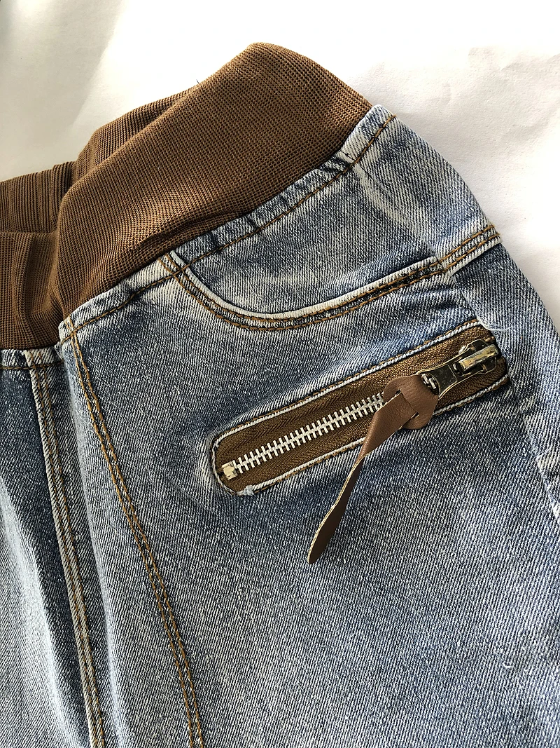 Kids Pants Boys Jeans 4-11 Years Boys Clothes Slim Straight Jeans Classic Bottoms Children Denim Clothing