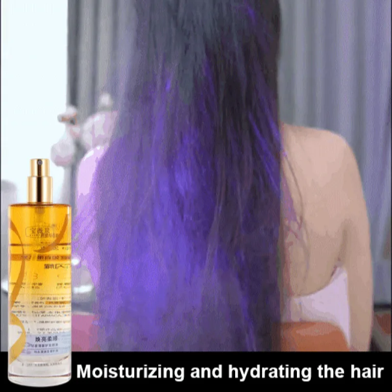 Women's Smooth Hair Care Essential Oil Spray Improves Dryness Frizz Hair Repair Serum Long-lasting Care Fragrant Fluffy